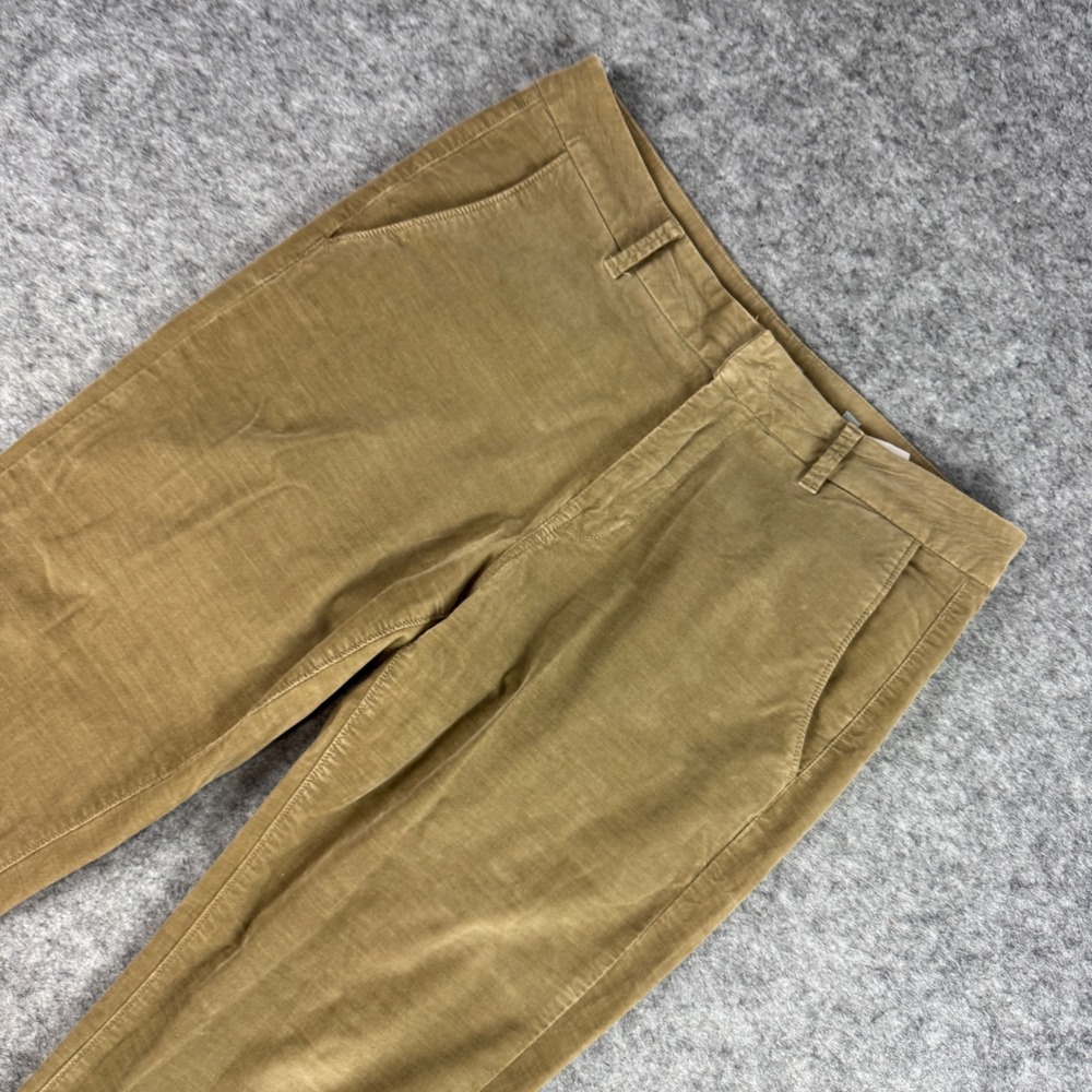 Vince Womens Corduroy Straight Leg Pants Tan Brown Size 8 Stretch